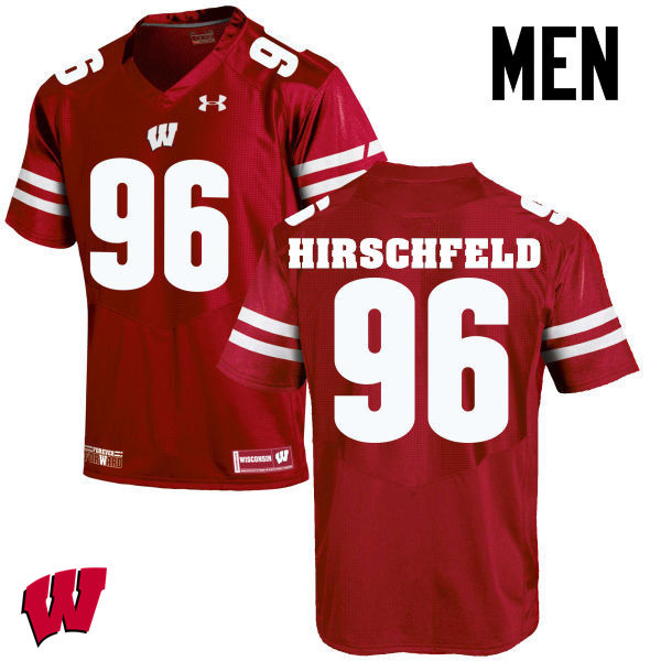 Wisconsin Badgers Men's #96 Billy Hirschfeld NCAA Under Armour Authentic Red College Stitched Football Jersey KM40Z52IM